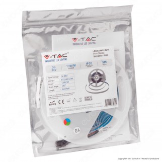 V-Tac VT-COB 422 Striscia LED Flessibile 65W COB RGB 24V - Bobina da