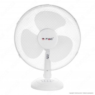 V-Tac VT-4012-3 Ventilatore Oscillante da Tavolo 40W a 3 Pale Colore