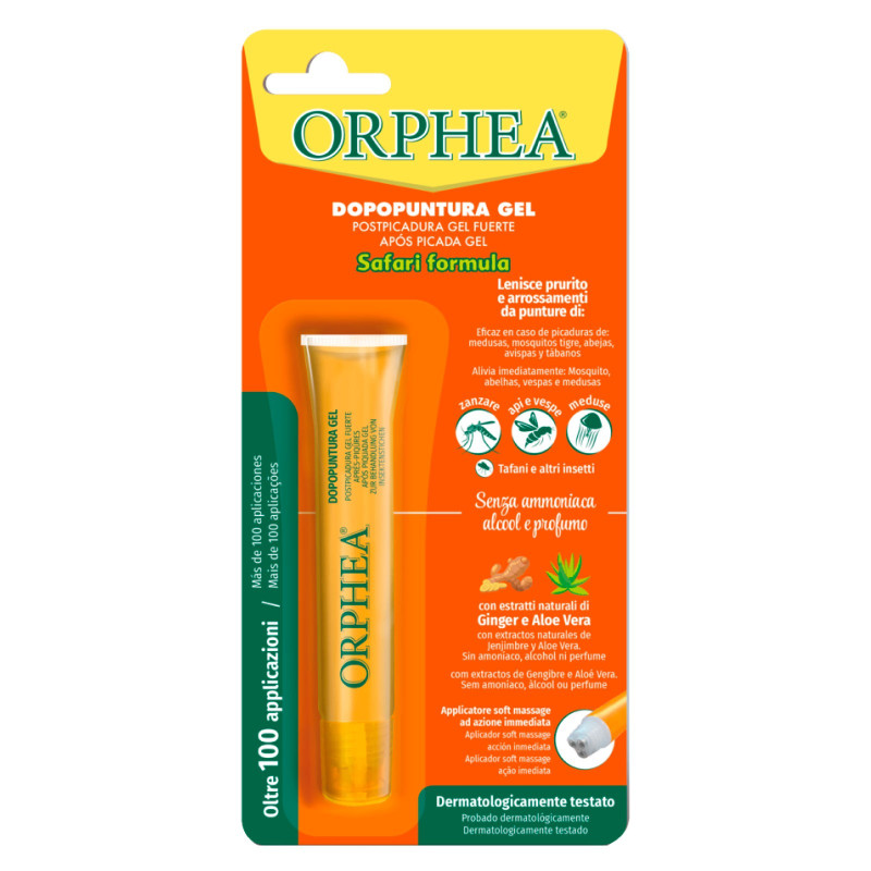 Orphea Dopopuntura Gel Safari Formula per Insetti e Meduse con