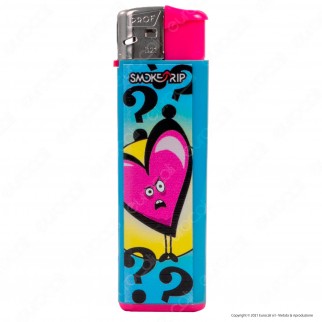 SmokeTrip Color Accendino Elettronico Large Fantasia Hearts - Box da