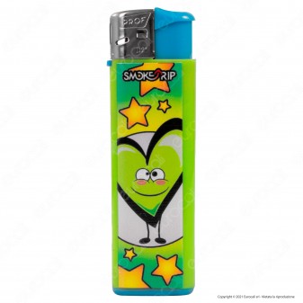 SmokeTrip Color Accendino Elettronico Large Fantasia Hearts - Box da