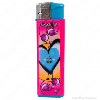 SmokeTrip Color Accendino Elettronico Large Fantasia Hearts - Serie