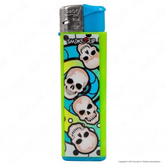 SmokeTrip Color Accendino Elettronico Large Fantasia Skull Elements -