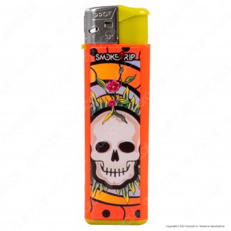 SmokeTrip Color Accendino Elettronico Large Fantasia Skull Elements -