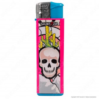 SmokeTrip Color Accendino Elettronico Large Fantasia Skull Elements -