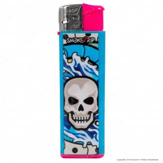 SmokeTrip Color Accendino Elettronico Large Fantasia Skull Elements -