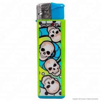 SmokeTrip Color Accendino Elettronico Large Fantasia Skull Elements -