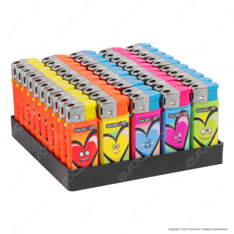 SmokeTrip Color Accendino Elettronico Mini Fantasia Hearts - Box da
