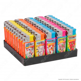 SmokeTrip Color Accendino Elettronico Mini Fantasia Pizzas - Box da