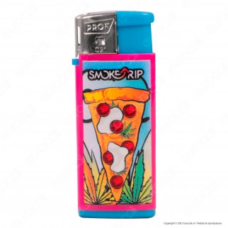 SmokeTrip Color Accendino Elettronico Mini Fantasia Pizzas - Box da
