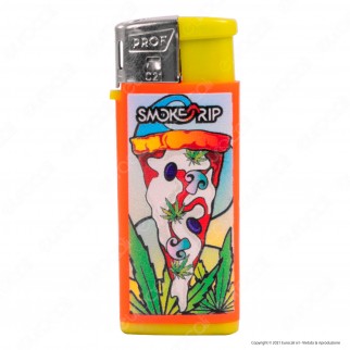 SmokeTrip Color Accendino Elettronico Mini Fantasia Pizzas - Box da