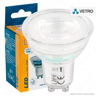 Life Lampadina LED PAR16 GU10 4.9W Faretto Spotlight SMD in