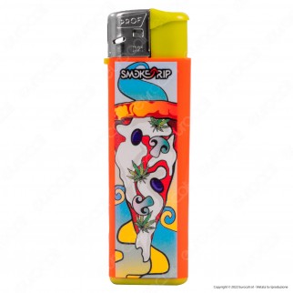 SmokeTrip Color Accendino Elettronico Large Fantasia Pizzas - Box da