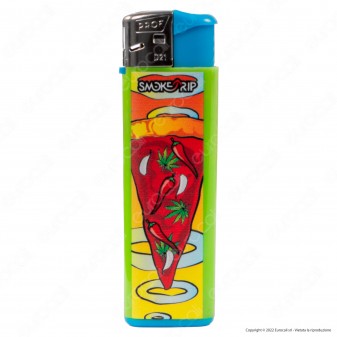 SmokeTrip Color Accendino Elettronico Large Fantasia Pizzas - Serie