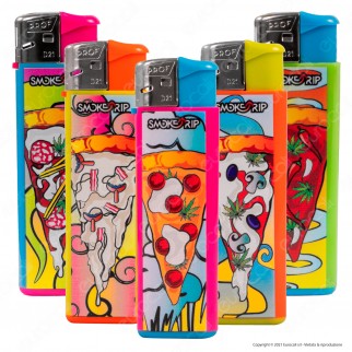 SmokeTrip Color Accendino Elettronico Large Fantasia Pizzas - Serie