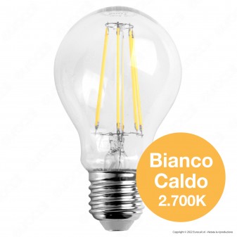 Bot Lighting Shot Lampadina LED E27 7W Bulb A60 Filamento Extra-Lungo