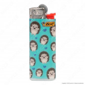 Bic Mini J25 Accendino Piccolo Fantasia Riccio - Serie da 5 Accendini