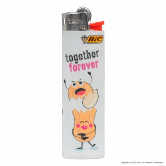 Bic Slim J23 Accendino Medio Fantasia Peanut - Serie da 5 Accendini