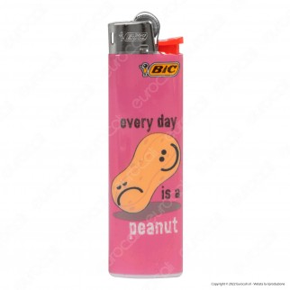 Bic Slim J23 Accendino Medio Fantasia Peanut - Serie da 5 Accendini