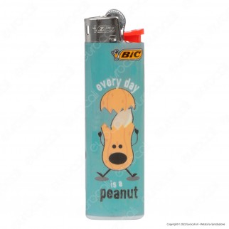 Bic Slim J23 Accendino Medio Fantasia Peanut - Serie da 5 Accendini