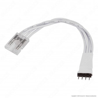 V-Tac Connettore Flessibile a 4 Pin per Alimentazione Strisce LED COB