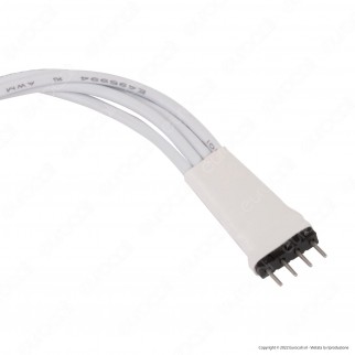 V-Tac Connettore Flessibile a 4 Pin per Alimentazione Strisce LED COB
