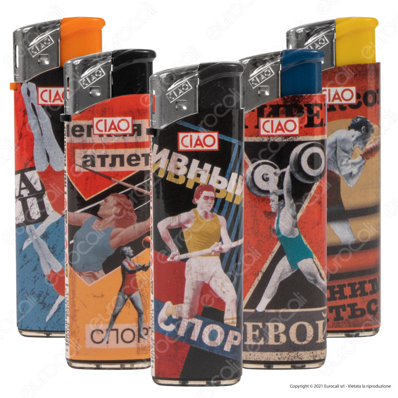 Ciao Accendino Elettronico Large Fantasia Propaganda 1 - Serie da 5