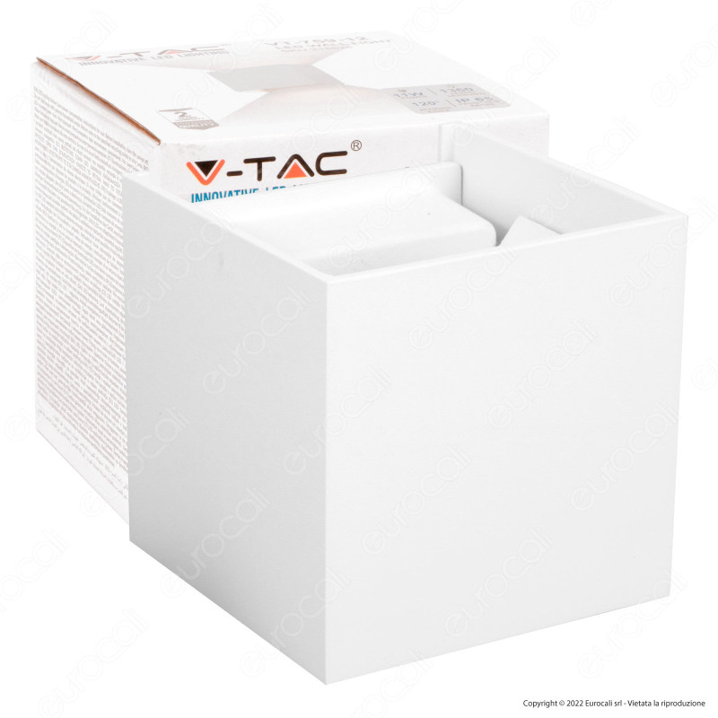 V-Tac VT-759-12 Lampada LED da Muro 11W Wall Light Bianca con