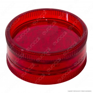 Grinder Tritatabacco 2 Parti in Plastica Trasparente Colorata