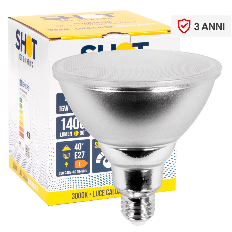 Bot Lighting Shot Lampadina LED E27 PAR Lamp 16W IP65 SMD