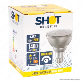 Bot Lighting Shot Lampadina LED E27 PAR Lamp 16W IP65 SMD