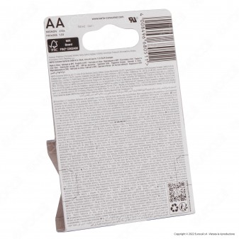 Varta Ultra Lithium Stilo AA Li-ion 1.5V - Blister da 4 Batterie al