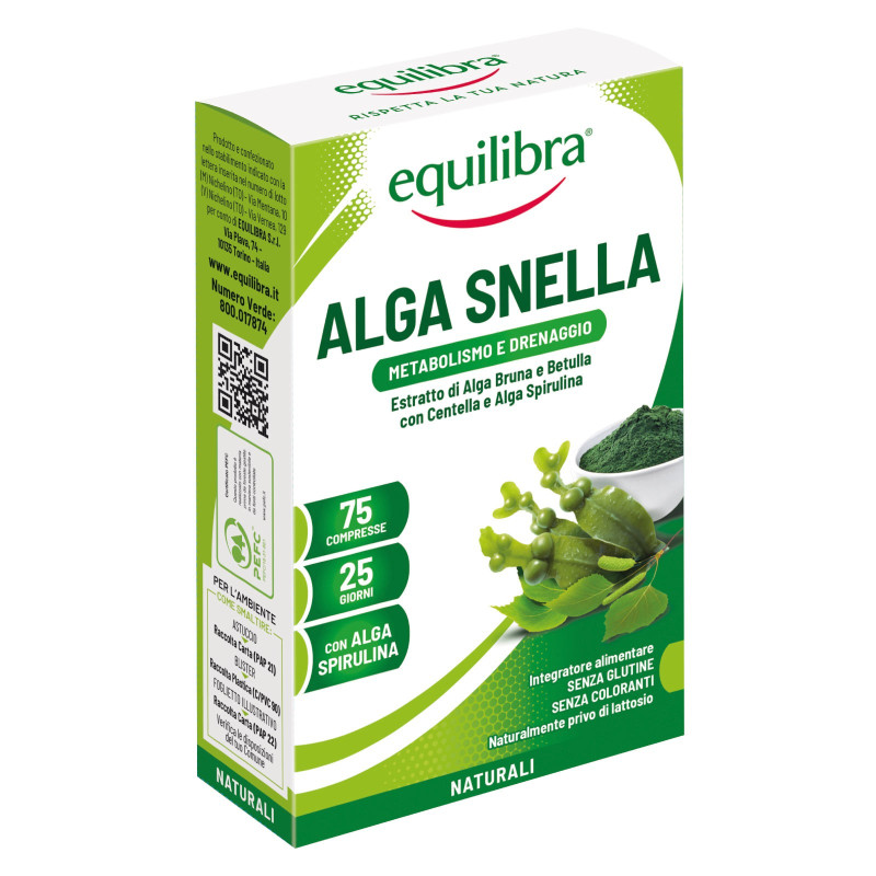 Equilibra Integratore Drenante dei Liquidi Corporei Alga Snella -