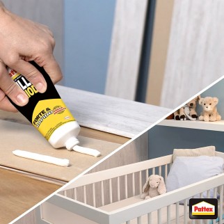 Pattex Mille Chiodi Forte e Rapido Colla di Montaggio - Flacone da 250g