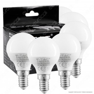 V-Tac VT-2266 Super Saver Pack 6x Lampadina LED E14 4.5W Bulb