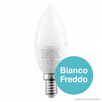 V-Tac VT-2246 Super Saver Pack 6x Lampadina LED E14 4.5W Candle