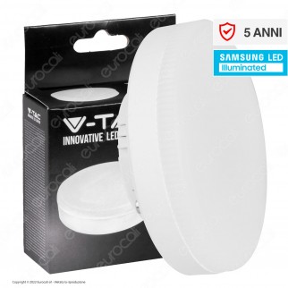 V-Tac VT-207 Lampadina LED GX53 6.4W Disc SMD Chip Samsung -