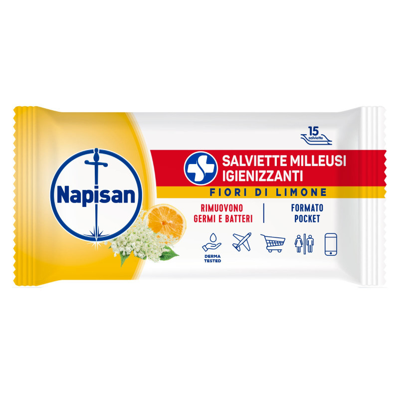 Napisan Salviette Igienizzanti Milleusi Fiori di Limone - Confezione