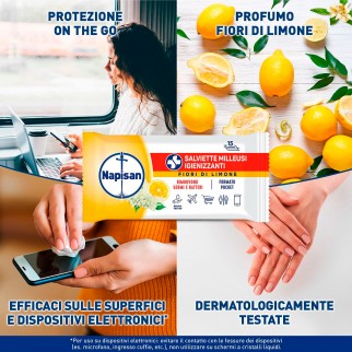 Napisan Salviette Igienizzanti Milleusi Fiori di Limone - Confezione