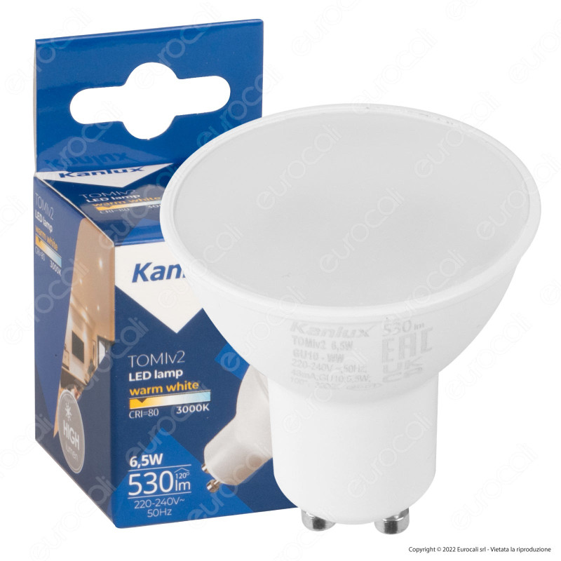 Kanlux TOMIv2 Lampadina LED GU10 6.5W Faretto Spotlight SMD - mod.