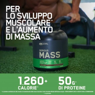 Optimum Nutrition Serious Mass Proteine Whey in Polvere per Sviluppo