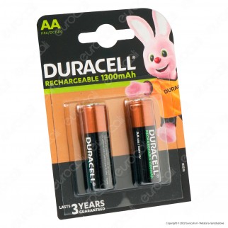 Duracell Rechargeable 1300mAh Pile HR6 Ricaricabili Stilo AA Mignon