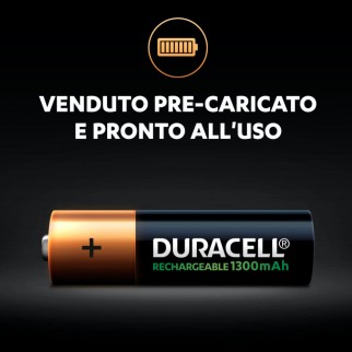 Duracell Rechargeable 1300mAh Pile HR6 Ricaricabili Stilo AA Mignon