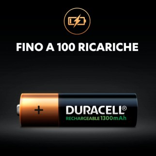 Duracell Rechargeable 1300mAh Pile HR6 Ricaricabili Stilo AA Mignon