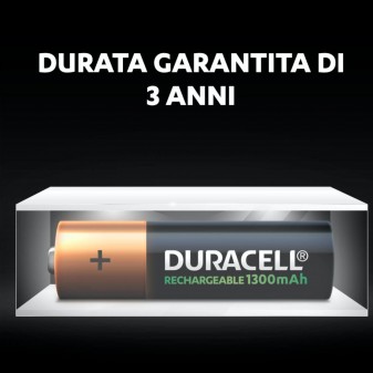 Duracell Rechargeable 1300mAh Pile HR6 Ricaricabili Stilo AA Mignon