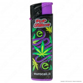 Pop Filters Accendino Elettronico Large Fantasia Eurocali Leaf -