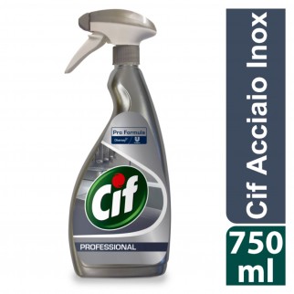 Cif Professional Acciaio Inox Detergente Spray - Flacone da 750ml