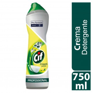 Cif Professional Detergente in Crema Profumo Limone - Flacone da 750ml