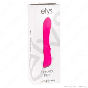 Toyz4Lovers Elys Convex Pink Vibratore in Silicone Soft Touch Rosa