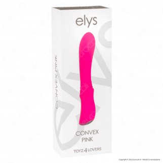 Toyz4Lovers Elys Convex Pink Vibratore in Silicone Soft Touch Rosa